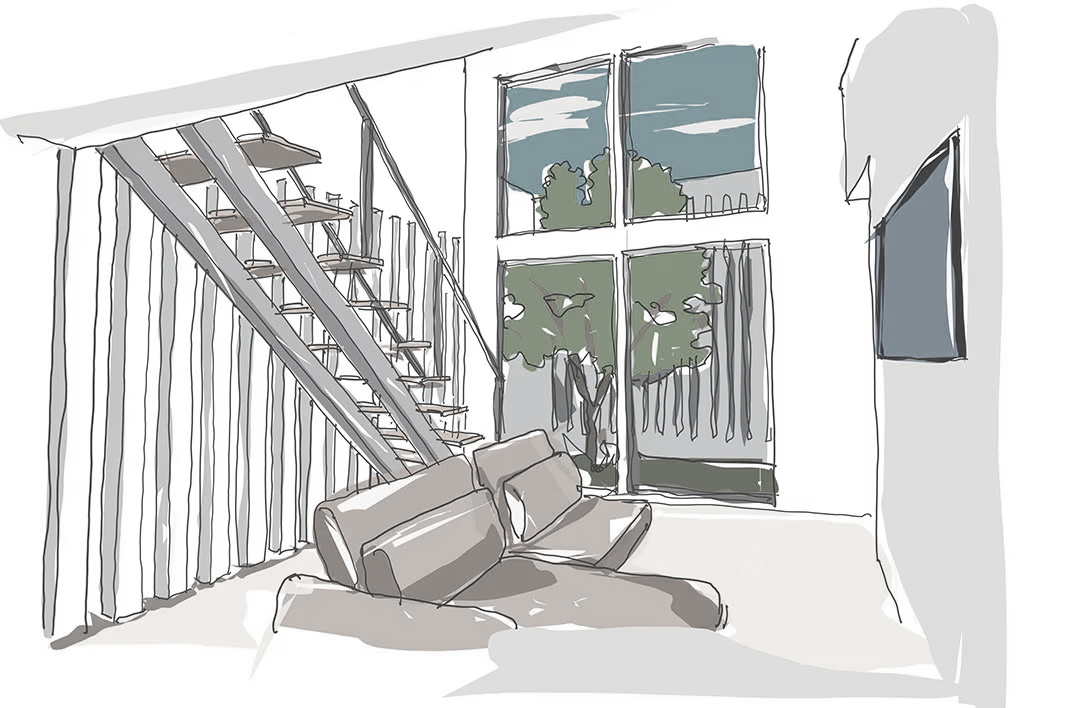 ソトを取り込む イラスト02