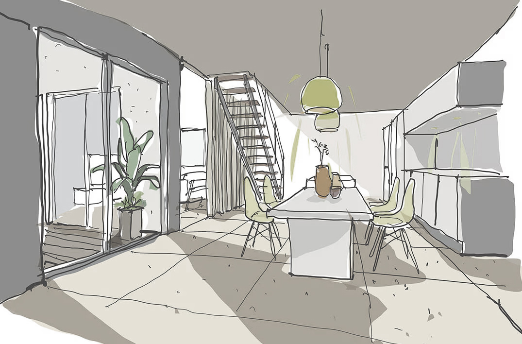 土間からの… イラスト02