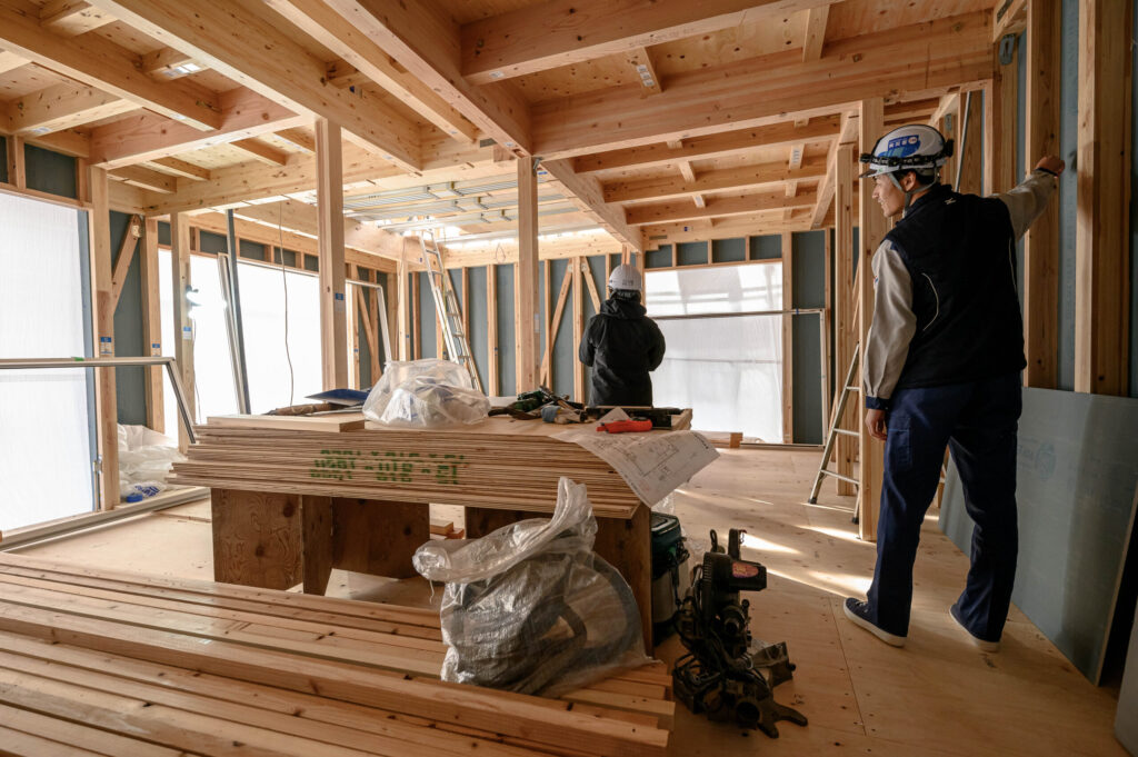 丁寧に進められる工事の様子