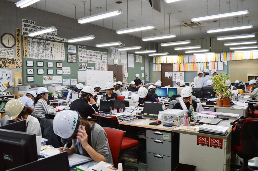 災害発生時は全社員で迅速に対応