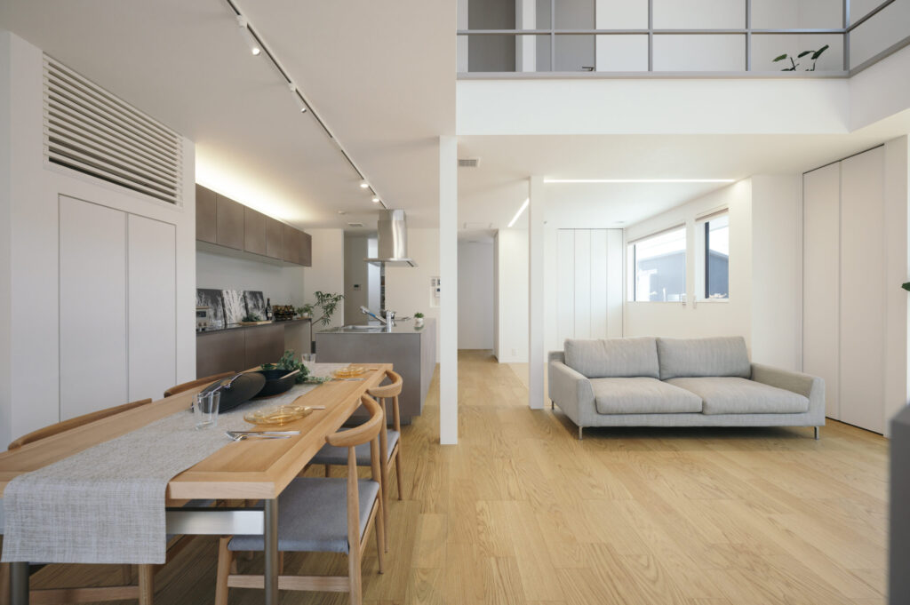 回遊動線にこだわった住宅