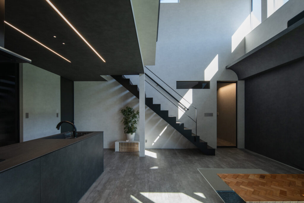 回遊動線のLDK空間