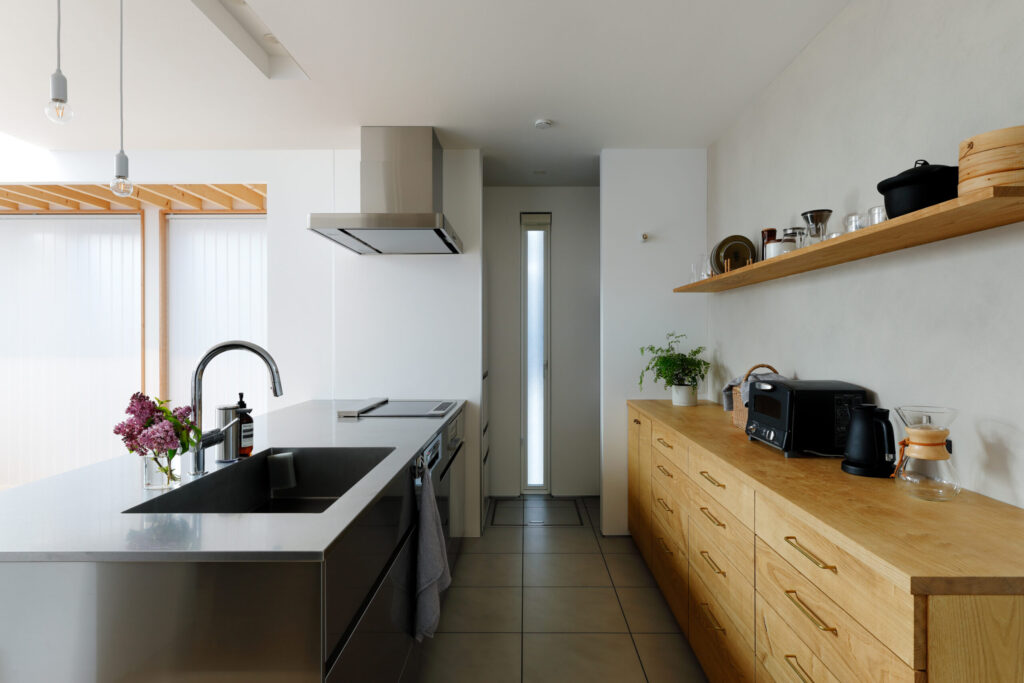 明るいキッチン