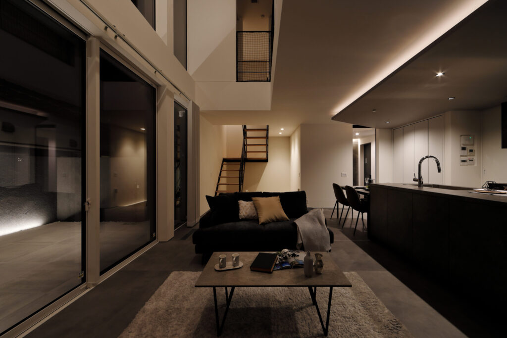 開放感のあるリビングダイニング