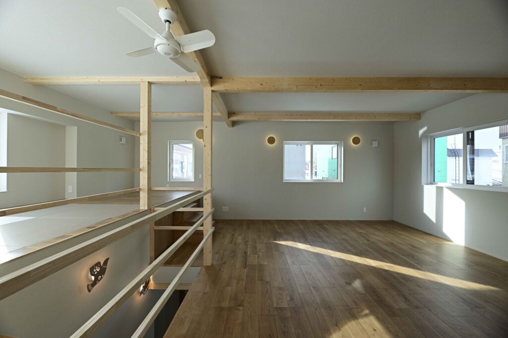 開放感あふれる2階